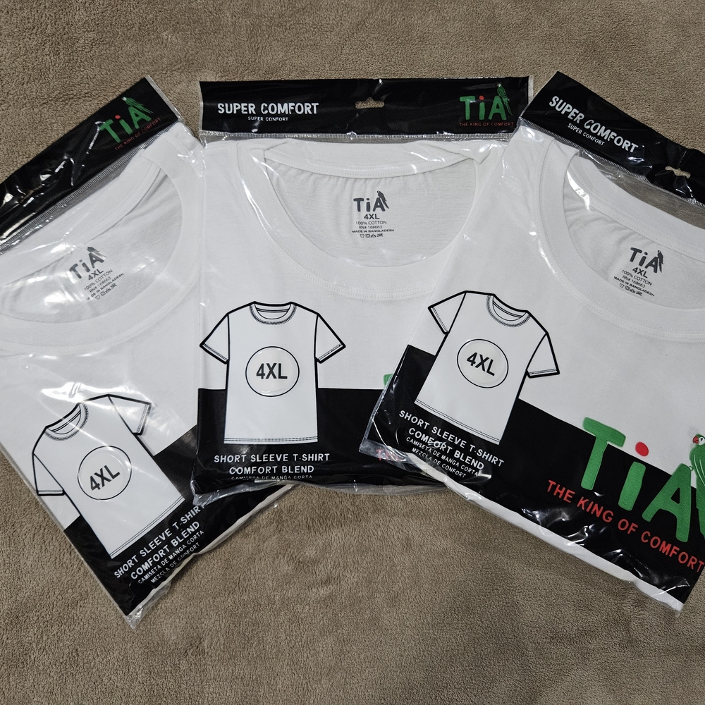 Black and White Short Sleeve Tees Crew Neck